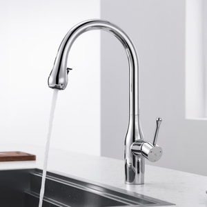 High Quality Single Hole Pull Out Kitchen Taps Brass Brushed Nickel Single Handle Pull Down Spring Kitchen Tap AT9318BN Kitchen - Product Image 4