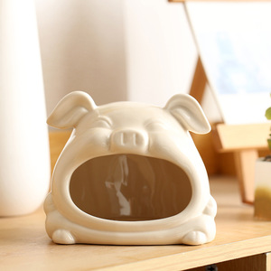 Maison en céramique Lucky Pig pour hamster, nid d'été rafraîchissant, utilisable en toutes saisons - Product Image 4