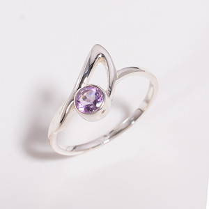 Anillo minimalista de moda para mujer, anillo de Plata de Ley 925 con piedras preciosas de rubí de corte redondo, mayorista, exportador de joyas de piedras preciosas de plata - Product Image 5