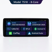 Reproductor de Navegación GPS Multimedia Android 15 de 12.3 Pulgadas con Pantalla Táctil Inalámbrica Carplay, el Mejor Reproductor de DVD para Lexus