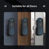 Serrure de porte électronique NFC pour serrure de porte, sans clé, en acier inoxydable, avec wi-fi, déverrouillage de sécurité
