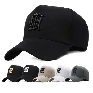 عالية الجودة الرجال كاب Gorras 3D الأسود الذهبي التطريز الذكور الرأس الكبير حجم عالية أعلى قبعة بيسبول للإنسان