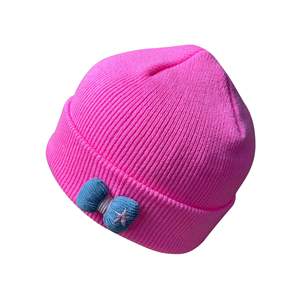 Bonnet personnalisé en polyester tricoté pour enfants pour l'automne et l'hiver Bonnet chaud brodé en 3D pour les voyages d'affaires à la plage - Product Image 4
