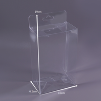 Boîtes d'emballage transparentes en plastique PET PVC personnalisées avec trou suspendu Boîtes de rangement en plastique PET Boîte cadeau transparente