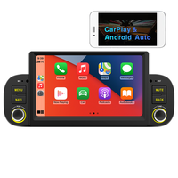 GPS de voiture 4 cœurs, écran HD 7 pouces, WiFi, Carplay sans fil, Android Auto, radio FM Android pour Fiat Panda, lecteur multimédia de voiture