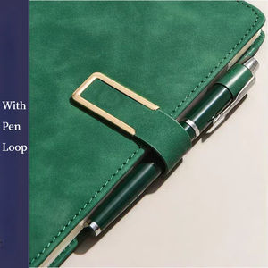 Ящик для книг A5, годовой роскошный корпоративный офисный Подарочный комплект, мягкая обложка для ноутбука, кожаная коробка, стальная бутылка для воды - Product Image 3