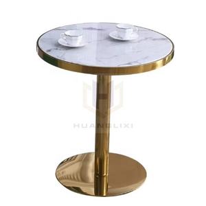 <span class=keywords><strong>โต๊ะ</strong></span>สแตนเลสทรงกลมสีทองหรูหราร้านอาหารทันสมัย<span class=keywords><strong>โต๊ะ</strong></span>รับประทานอาหารพร้อมเก้าอี้ - Product Image 3