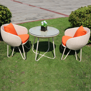 Thiết Kế Hiện Đại Ngoài Trời Đồ Nội Thất Sân Vườn Thoải Mái Tổng Hợp Mây Bàn Ăn Cắt Gấp Ghế Đặt Cho Biệt Thự Công Viên Cho - Product Image 3