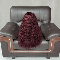 Pelucas de Cabello Humano Vetinam, Pelucas de Cabello Humano para Mujer, SDD 22 Pulgadas, 3 Tonos de Color, Pelucas de Cabello Humano con Frente de Encaje y Rizo de Lujo