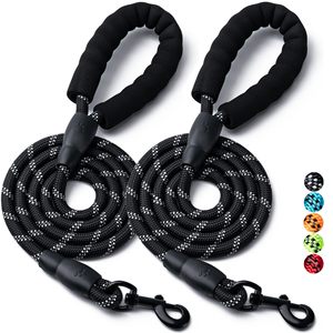 Laisse pour chien en nylon réfléchissant épaisse et résistante, laisse pour chien en corde d'escalade tressée avec une forte force de traction, réglable - Product Image 1
