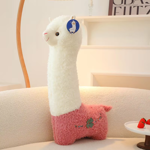 Boneka Domba Llama Alpaca Lucu, Boneka Isi Kapas PP, Boneka Kartun Lembut, Hadiah untuk Anak Perempuan, ODM Dapat Disesuaikan - Product Image 4