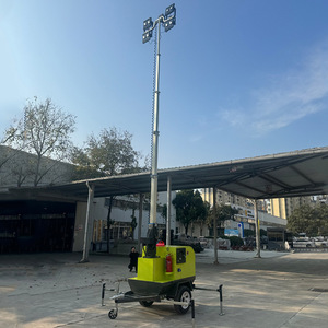 Mobile Lighting Tower 9M Electric Hydraulic Lift 360 Degree Rotation LED <b>Emergency</b> <b>Light</b> For Outdoor Use - Product Image 1