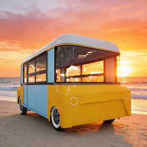 รถขายอาหารเคลื่อนที่แบบบาร์บีคิวสั่งทำพิเศษ ผลิตในจีน พร้อมครัวครบชุดและเครื่องทำไอศกรีม - Product Image 1