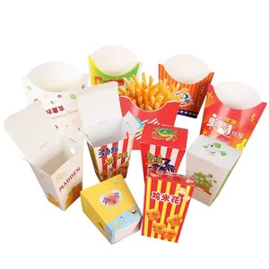 Boîtes alimentaires personnalisées pour petites entreprises, en carton biodégradable vintage ivoire, pour pop-corn et frites, avec logo - Product Image 2