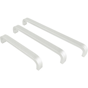 Furniture Handle Bar Cabinet Drawer <b>Door</b> Pull Aluminum Minimalist Design Easy Installation Sand <b>Silver</b> Black - Product Image 2