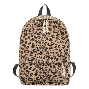 New Casual Embroidery <b>Backpack</b> Unisex <b>Leopard</b> Print Fashion Versatile Student Schoolbag - Product Image 1