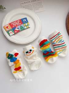 Coloré mignon enfants en gros été mince bébé chaussettes respirant maille chaussettes mignon chenille coloré chaussettes courtes - Product Image 3