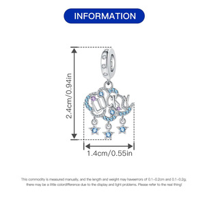 Nuevo colgante de nube de la suerte colorido, diseño original, lujo discreto, moderno y versátil - Product Image 3