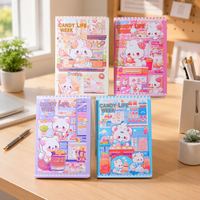 Carnet de couture Depai avec motif lapin de dessin animé mignon, 140*207mm, papier 80g, 36 feuilles, cahier d'exercices pour étudiants, OEM, vente en gros, personnalisé