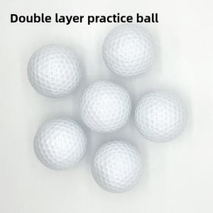 Balles de golf d'entraînement en Surlyn personnalisées avec logo, deux pièces, 85-90% d'élasticité, 392 fossettes, durables, poids 45g, emballage en boîte couleur - Product Image 4