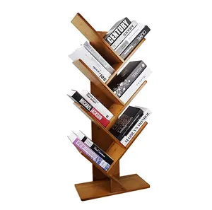 Hot Selling Living Room Simple Kids Bookcase Tree Shaped Modern Wood Book Shelf For Sale With Cheap Price