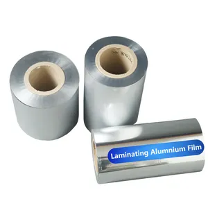 Heat Seal Composite Sealing 50 Micron Sealable Adhesive Plastic PET PE OPP PP Coated Aluminum Foil Laminated Film Roll For Food