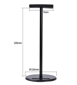 Soporte de exhibición portátil y para aleación de aluminio duradero para auriculares, estante para auriculares - Product Image 2