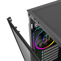 Full Tempered Glass Computer Case Panoramic Gaming PC Chassis Dual Chamber Support 360mm Water Cooling for ATX M-ATX ITX