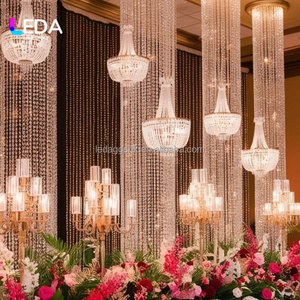 LEDA <b>Wedding</b> <b>Decoration</b> Shinning Clear Crystal Bead <b>Ceiling</b> Curtain Hanging <b>Decoration</b> for Events Decor - Product Image 6