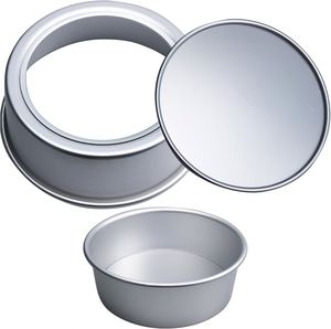 Moldes Redondos para Pastel de Aluminio, Ecológicos y Aptos para Microondas, Color Plateado, Tamaños de 4 a 12 Pulgadas, para Hornear Pasteles de Cumpleaños y Cupcakes - Product Image 3