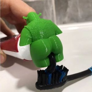 Spremitore per Dentifricio Shrek che Fa <span class=keywords><strong>la</strong></span> <span class=keywords><strong>Cacca</strong></span> per Bambini e Adulti, Accessori per il Bagno in ABS - Product Image 2