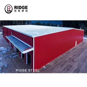 China Supplier Painting or Hot Galvanized Prefabricated Light Steel Structure Shed for Construction