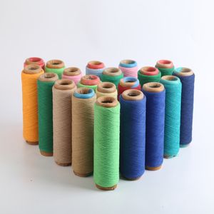 Fil de coton polyester recyclé en gros 14/1 16/1 20/1, prix, teinture, motif, tricot - Product Image 3