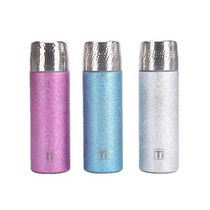 480ml Luxury Hammered Titanium Plated Insulated Water Bottle Creative <b>Tea</b> Separation Vacuum Flask Business Gift with <b>Infuser</b> - Product Image 5