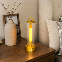 Lampe de table LED à intensité variable, design moderne, en aluminium, avec batterie intégrée, commande tactile, pour extérieur, camping, lumière de nuit décorative, transfrontalière