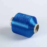 Filament de polyester FDY 100 % fabriqué en Chine, 75/36 DTY teint, haute ténacité, écologique, torsadé, pour couture et tricotage, vente en gros