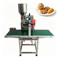 Machine de remplissage semi-automatique pour cupcakes, madeleines aux pépites de chocolat, coupes de mousse, parfaits, gâteaux feuilletés, biscuits au chocolat, puddings