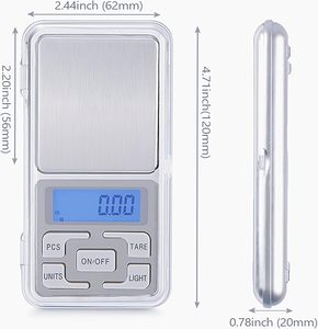 Báscula Digital de Bolsillo para Joyería, de Alta Precisión, Plateada, de ABS, con Soporte OEM/ODM - Product Image 3
