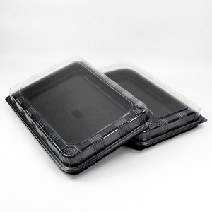 Bandeja Rectangular Personalizada para Fiestas de Sushi, Bandejas de Servicio para Catering, Bandeja de Plástico para Croissants, Sándwiches y <span class=keywords><strong>Bagels</strong></span> - Product Image 5