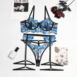 Sujetador y bragas de tiras para mujer, lencería <span class=keywords><strong>Sexy</strong></span> japonesa, moda de verano, nuevo diseño - Product Image 6