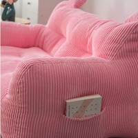 Ensemble de canapé paresseux en tissu de velours côtelé de style chinois moderne pour la maison, pour les petits espaces - Chambre à coucher, balcon, salon