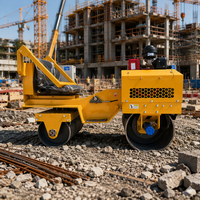 Compacteur vibrant à double tambour 6HP pour asphalte et sol