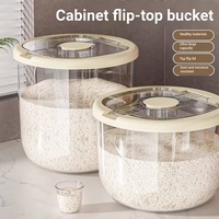 Seau à riz pour usage domestique 10L-30L en PP, style japonais, de qualité alimentaire, anti-insectes, résistant à l'humidité, conteneur de stockage hermétique