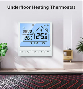 Thermostat de tuyau hydroponique wifi planche de <span class=keywords><strong>plinthe</strong></span> intelligente avec lumière led thermostat de chauffage systèmes eas - Product Image 1