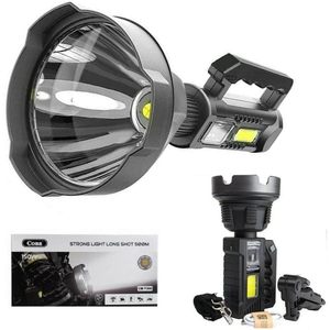 Coba 150W Rechargeable <b>LED</b> COB <b>Flashlight</b> Strong Light Long Shot 500M Outdoor Use - Product Image 1
