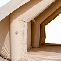 Nouvelle tente gonflable Yurt Air à double couche intérieure et extérieure, imperméable, quatre saisons, deux chambres, en PVC.