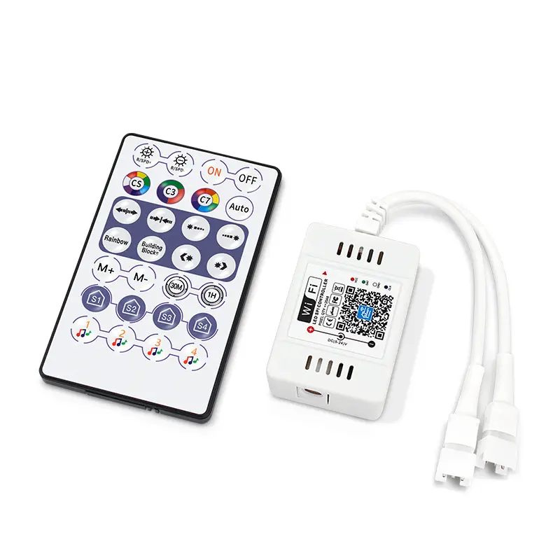 Mini DC5-24V Wifi compatible Pixel Music Controller RF Remote For WS2811 WS2812 RGB LED Light Strip
