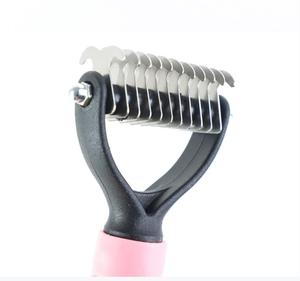 Animali domestici taglierina nodo pelliccia cane toelettatura strumenti di rimozione peli gatto <span class=keywords><strong>per</strong></span> animali domestici pettine spazzola doppia faccia fornitori di prodotti <span class=keywords><strong>per</strong></span> animali domestici - Product Image 6