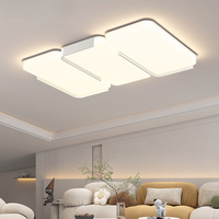 Plafonnier LED moderne style crème, spectre complet, intelligent, protection des yeux, pour toute la maison, chambre à coucher, salon, alimentation CA, aluminium