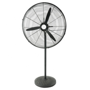 Ventilateur sur pied de 26 pouces, 3 pales en aluminium, moteur, refroidissement par air, utilisation extérieure, domestique, garage, industriel, hôtel, support sur pied - Product Image 1